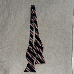 Robert Talbott Blue and Red Silk Bow Tie